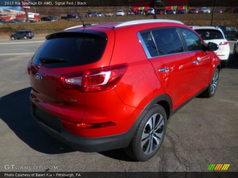 Signal Red / Black 2013 Kia Sportage EX AWD