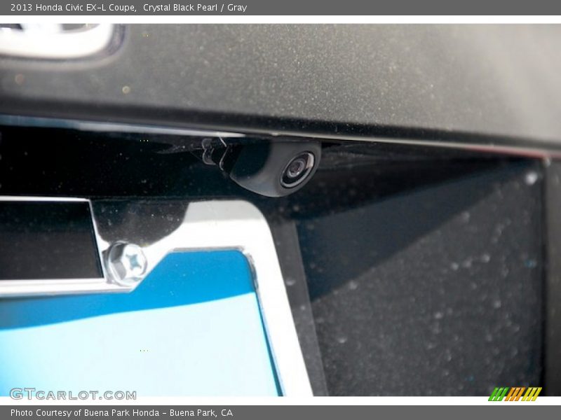 Crystal Black Pearl / Gray 2013 Honda Civic EX-L Coupe
