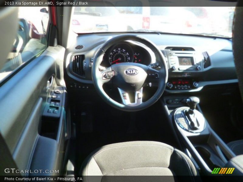 Signal Red / Black 2013 Kia Sportage EX AWD