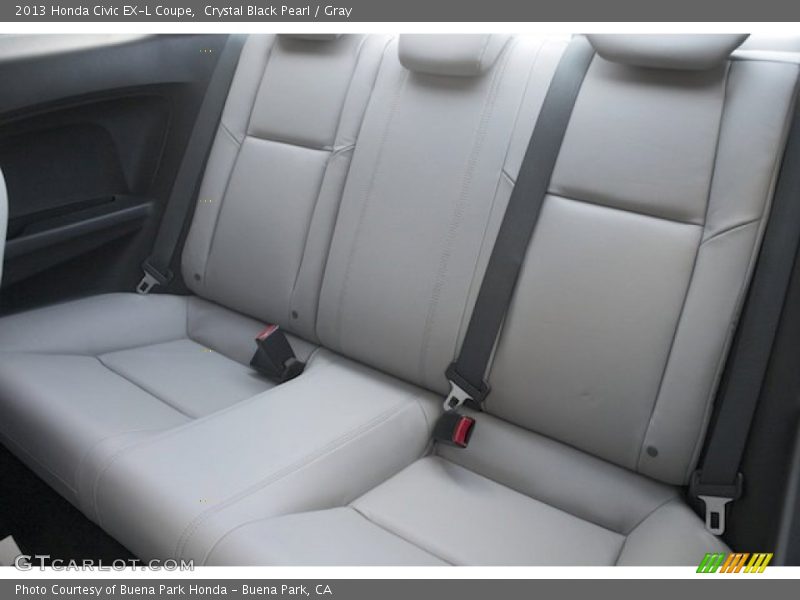 Crystal Black Pearl / Gray 2013 Honda Civic EX-L Coupe