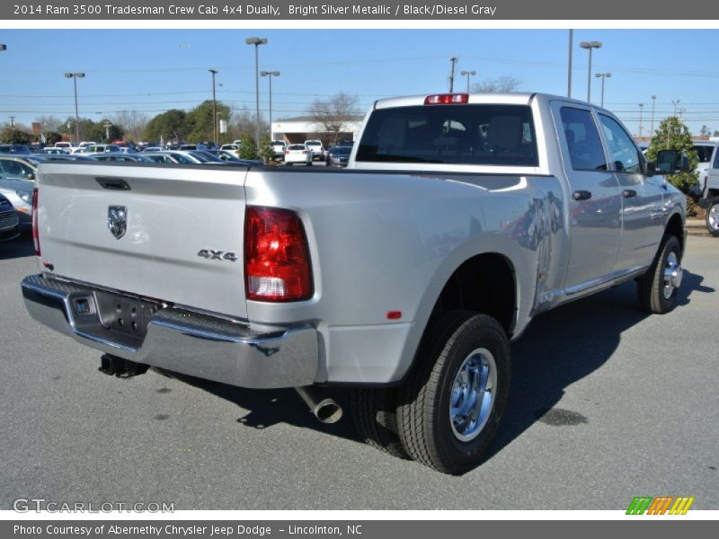  2014 3500 Tradesman Crew Cab 4x4 Dually Bright Silver Metallic