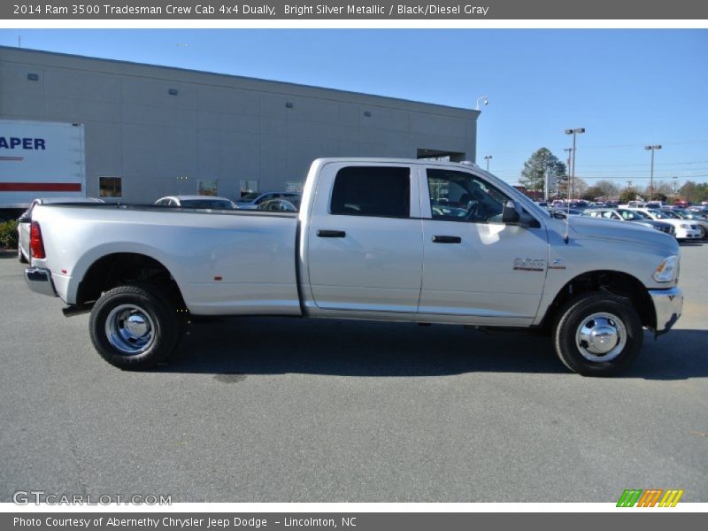 Bright Silver Metallic / Black/Diesel Gray 2014 Ram 3500 Tradesman Crew Cab 4x4 Dually