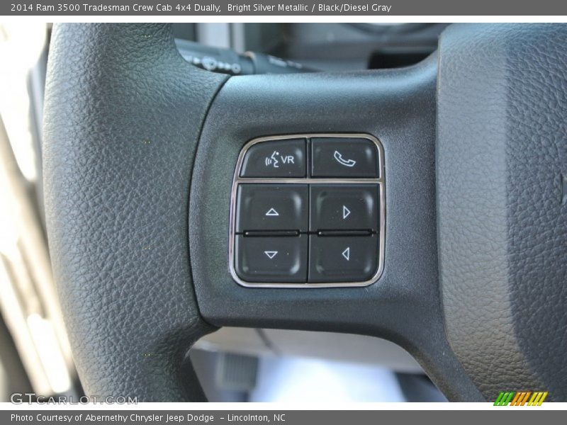 Bright Silver Metallic / Black/Diesel Gray 2014 Ram 3500 Tradesman Crew Cab 4x4 Dually