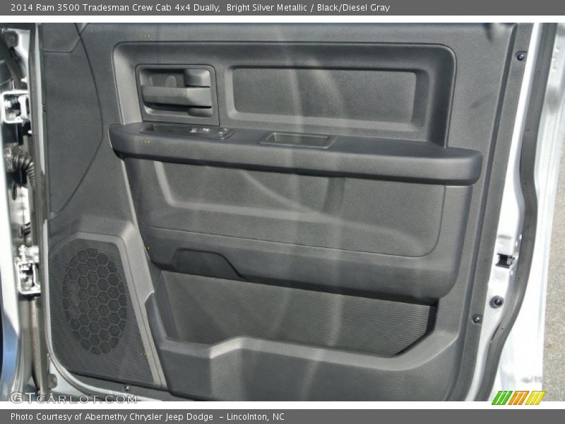 Bright Silver Metallic / Black/Diesel Gray 2014 Ram 3500 Tradesman Crew Cab 4x4 Dually