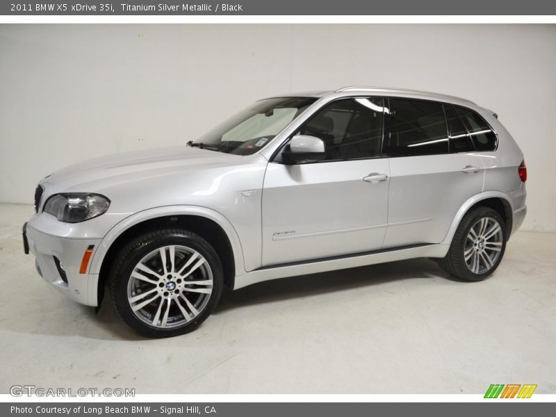 Titanium Silver Metallic / Black 2011 BMW X5 xDrive 35i