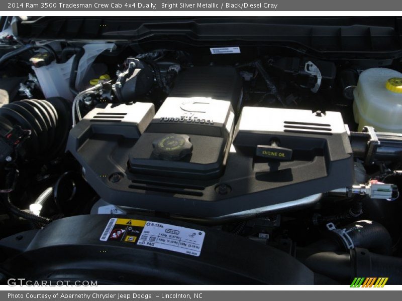 Bright Silver Metallic / Black/Diesel Gray 2014 Ram 3500 Tradesman Crew Cab 4x4 Dually