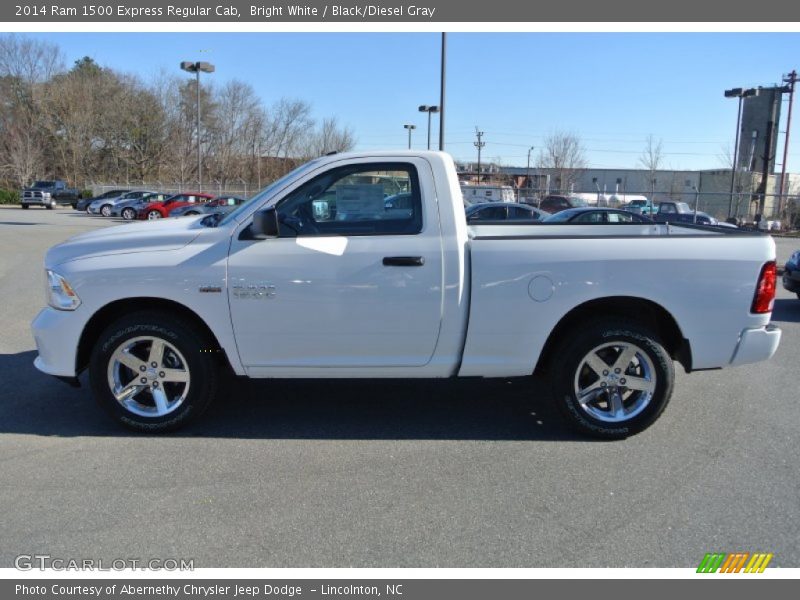 Bright White / Black/Diesel Gray 2014 Ram 1500 Express Regular Cab