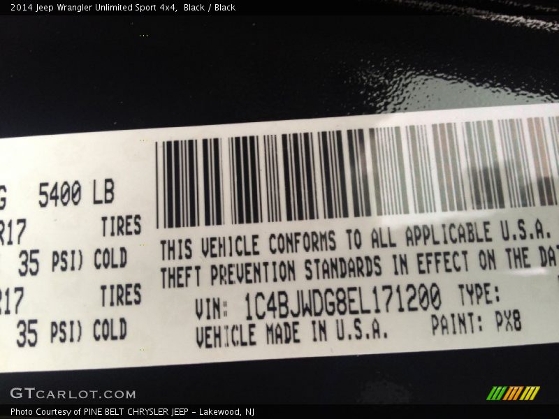 Black / Black 2014 Jeep Wrangler Unlimited Sport 4x4