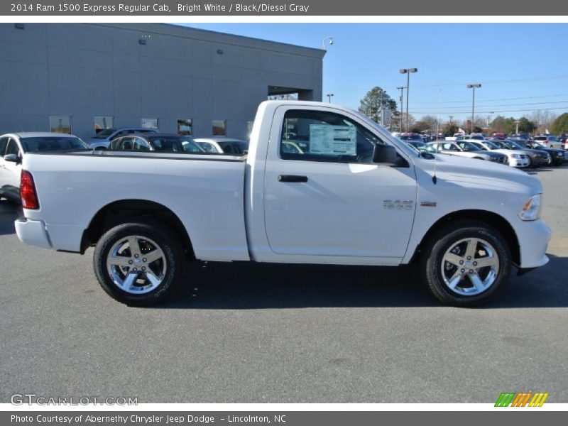 Bright White / Black/Diesel Gray 2014 Ram 1500 Express Regular Cab