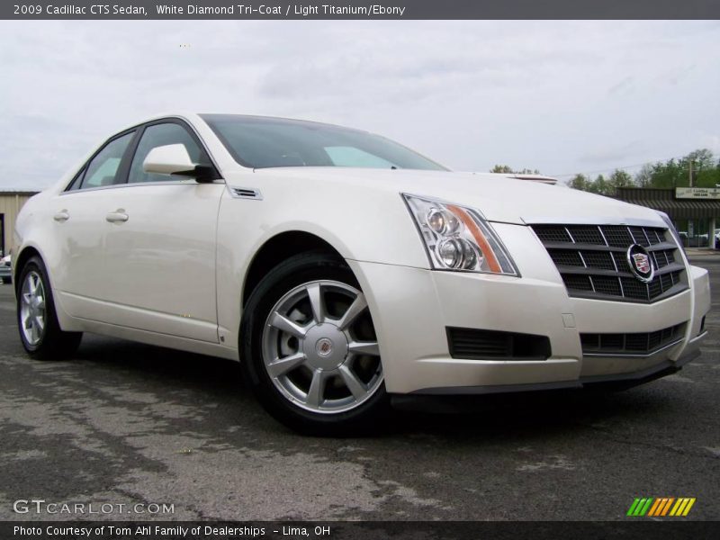 White Diamond Tri-Coat / Light Titanium/Ebony 2009 Cadillac CTS Sedan