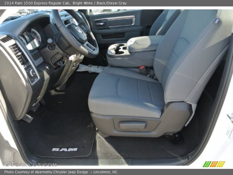 Bright White / Black/Diesel Gray 2014 Ram 1500 Express Regular Cab