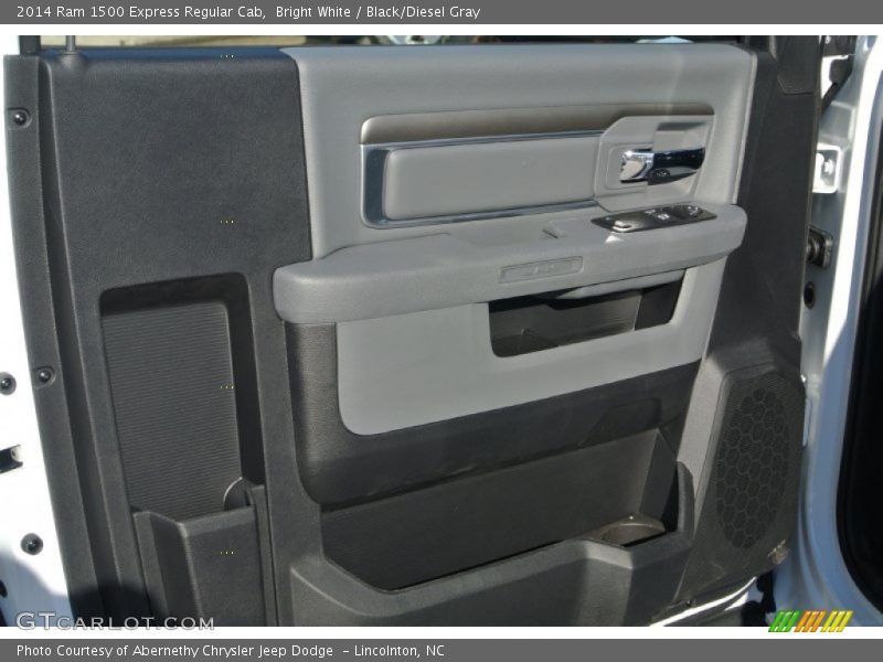 Bright White / Black/Diesel Gray 2014 Ram 1500 Express Regular Cab