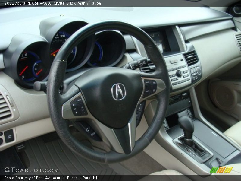 Crystal Black Pearl / Taupe 2011 Acura RDX SH-AWD