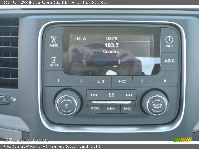 Bright White / Black/Diesel Gray 2014 Ram 1500 Express Regular Cab