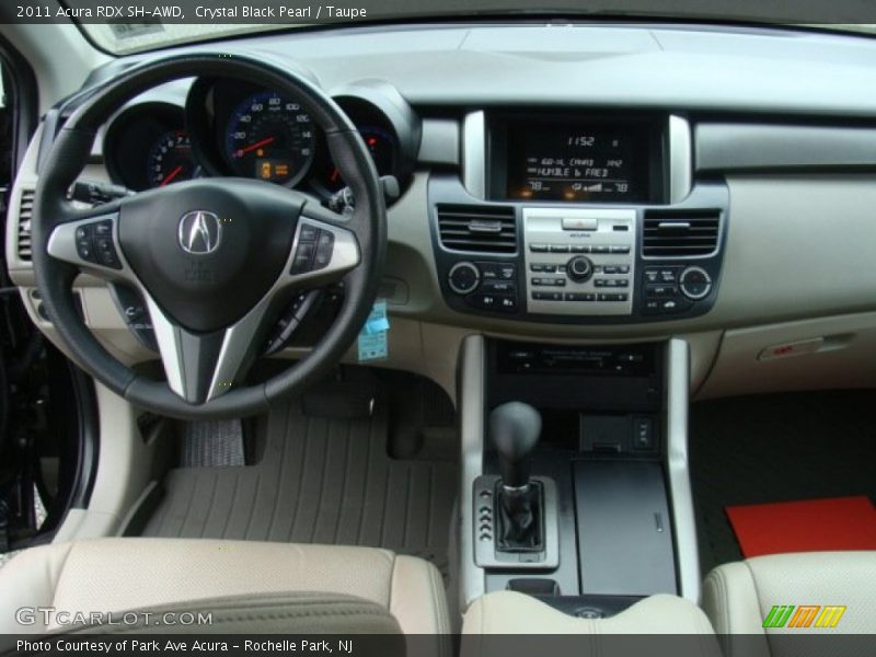 Crystal Black Pearl / Taupe 2011 Acura RDX SH-AWD