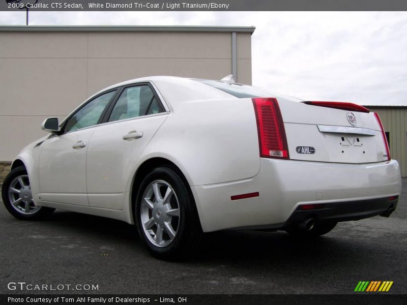 White Diamond Tri-Coat / Light Titanium/Ebony 2009 Cadillac CTS Sedan