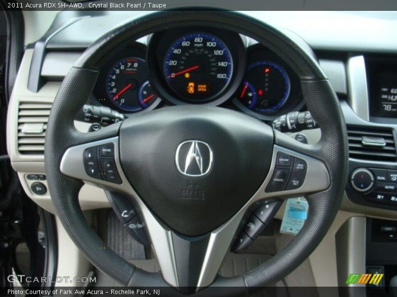 Crystal Black Pearl / Taupe 2011 Acura RDX SH-AWD