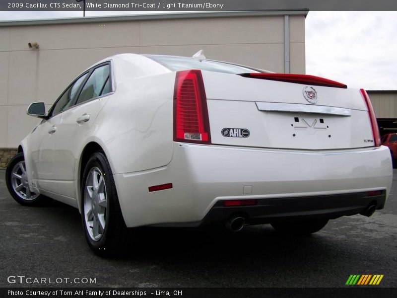 White Diamond Tri-Coat / Light Titanium/Ebony 2009 Cadillac CTS Sedan