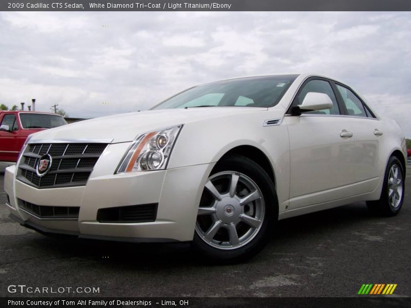 White Diamond Tri-Coat / Light Titanium/Ebony 2009 Cadillac CTS Sedan