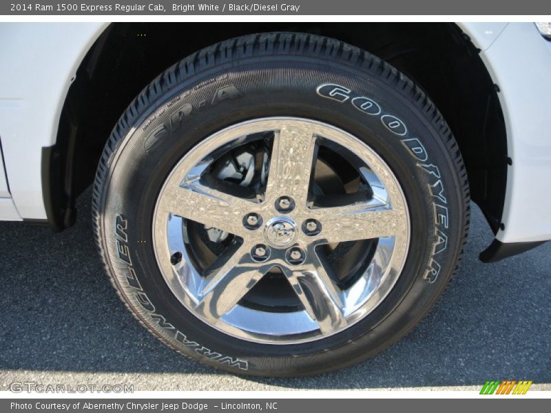 Bright White / Black/Diesel Gray 2014 Ram 1500 Express Regular Cab