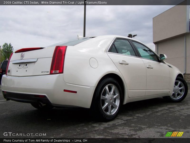 White Diamond Tri-Coat / Light Titanium/Ebony 2009 Cadillac CTS Sedan