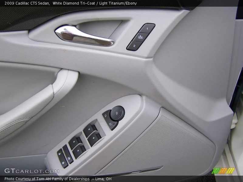 White Diamond Tri-Coat / Light Titanium/Ebony 2009 Cadillac CTS Sedan