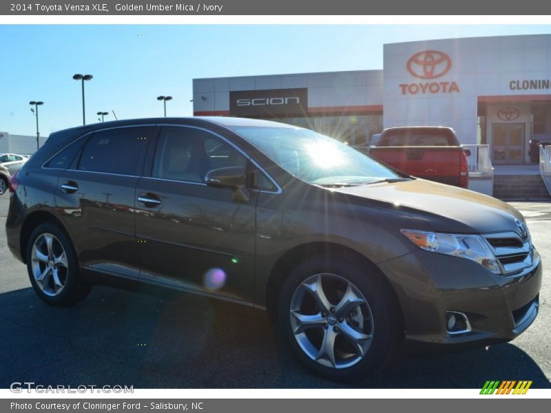 Golden Umber Mica / Ivory 2014 Toyota Venza XLE