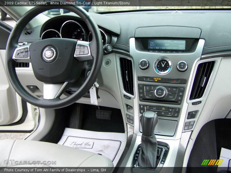 White Diamond Tri-Coat / Light Titanium/Ebony 2009 Cadillac CTS Sedan