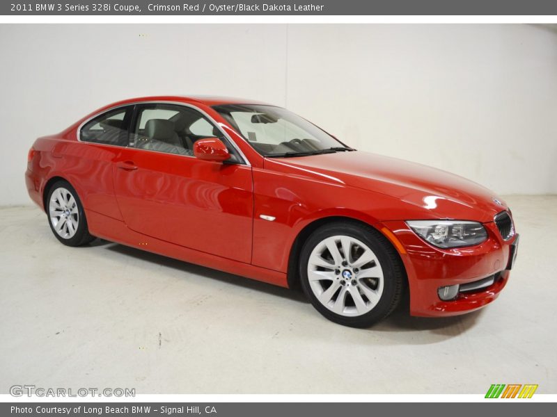 Crimson Red / Oyster/Black Dakota Leather 2011 BMW 3 Series 328i Coupe