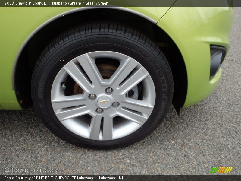 Jalapeno (Green) / Green/Green 2013 Chevrolet Spark LT