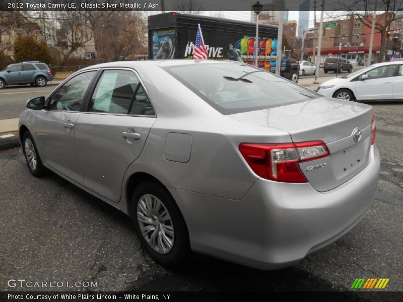 Classic Silver Metallic / Ash 2012 Toyota Camry LE