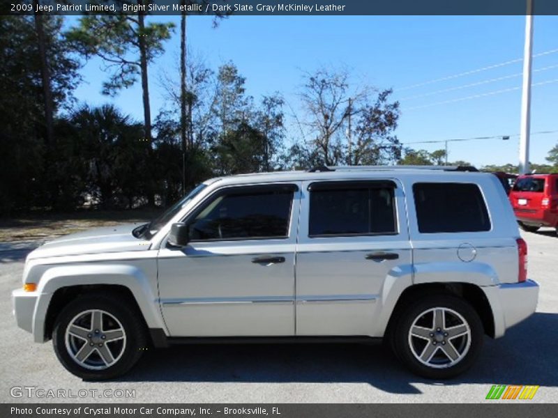 Bright Silver Metallic / Dark Slate Gray McKinley Leather 2009 Jeep Patriot Limited