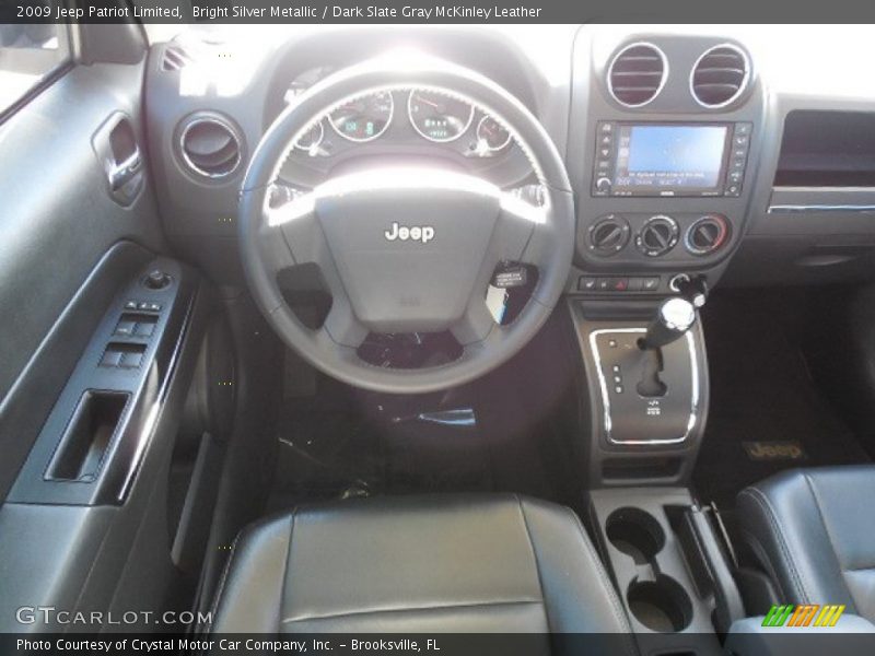 Bright Silver Metallic / Dark Slate Gray McKinley Leather 2009 Jeep Patriot Limited