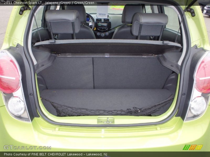 Jalapeno (Green) / Green/Green 2013 Chevrolet Spark LT