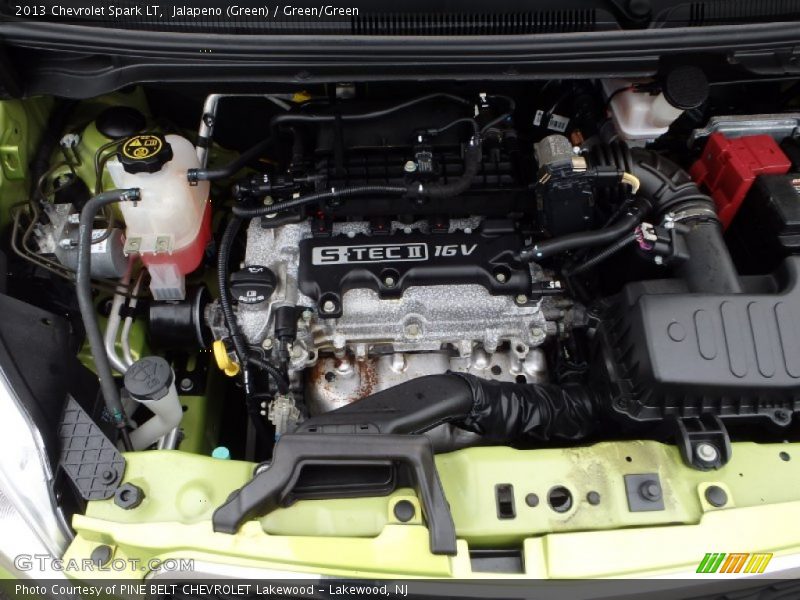 Jalapeno (Green) / Green/Green 2013 Chevrolet Spark LT