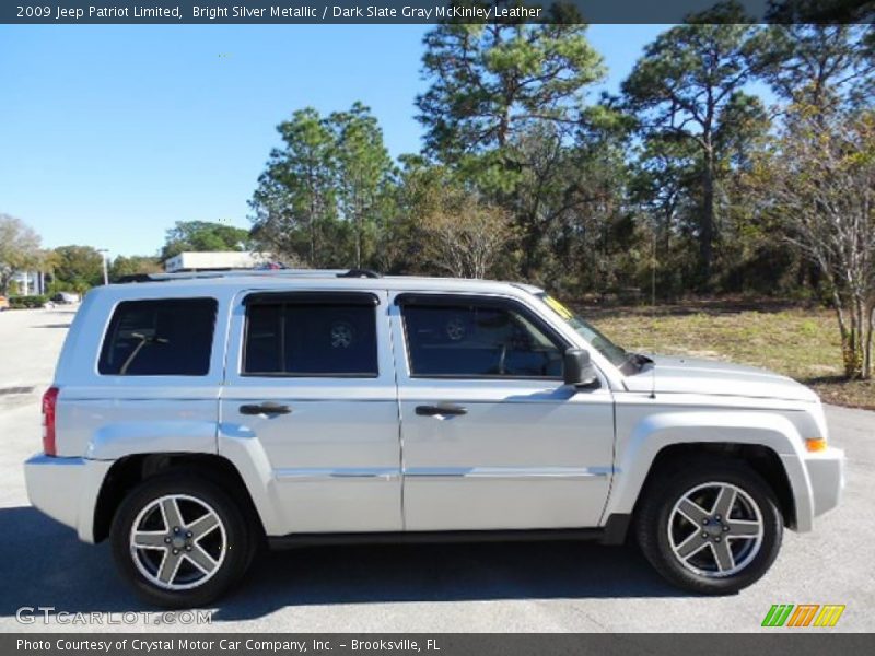 Bright Silver Metallic / Dark Slate Gray McKinley Leather 2009 Jeep Patriot Limited