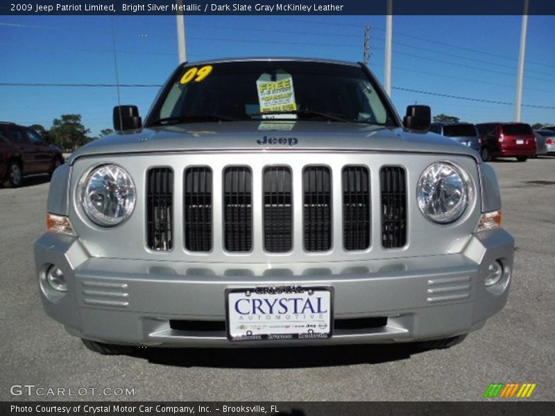 Bright Silver Metallic / Dark Slate Gray McKinley Leather 2009 Jeep Patriot Limited