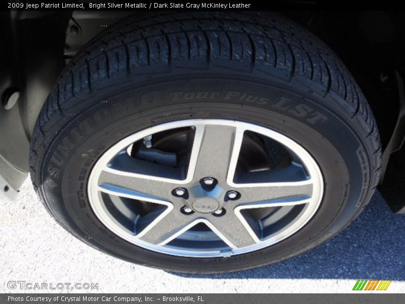 Bright Silver Metallic / Dark Slate Gray McKinley Leather 2009 Jeep Patriot Limited