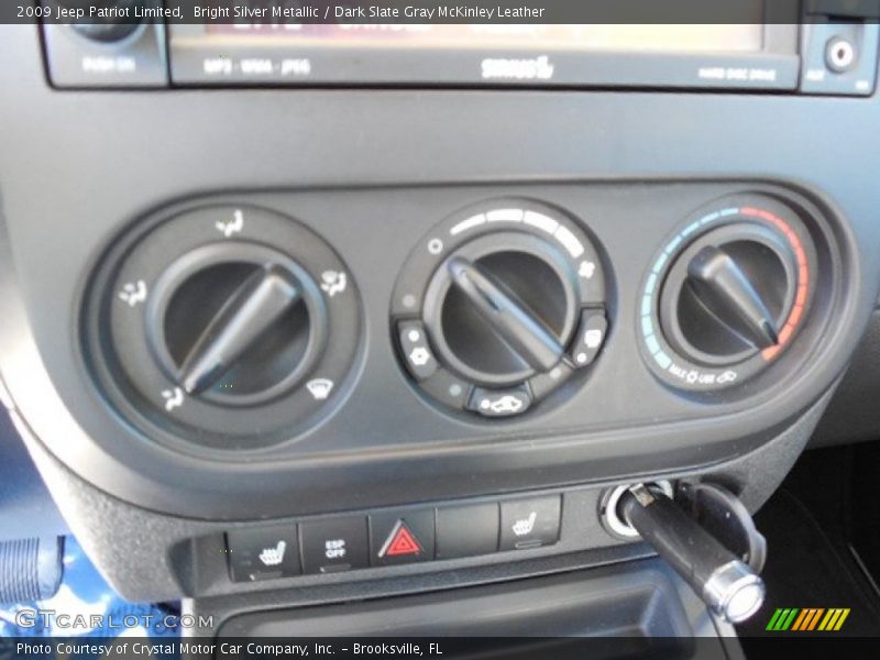 Bright Silver Metallic / Dark Slate Gray McKinley Leather 2009 Jeep Patriot Limited