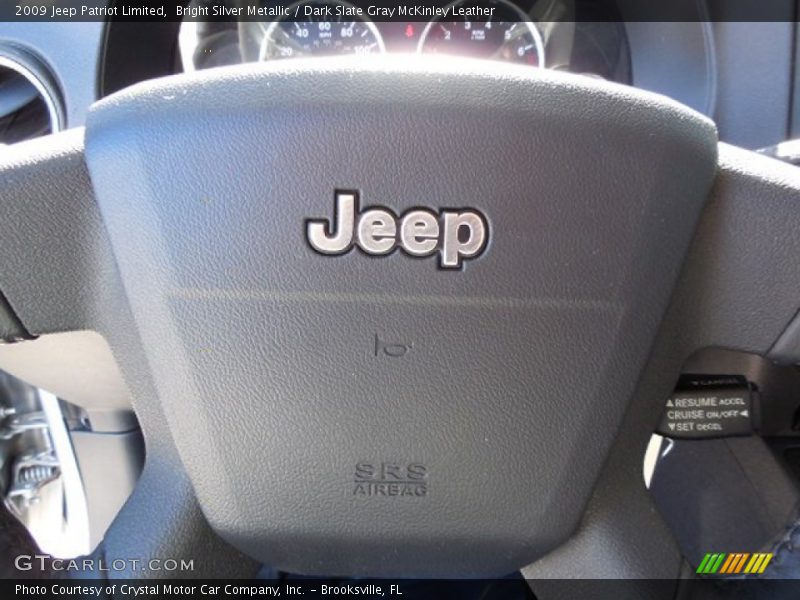 Bright Silver Metallic / Dark Slate Gray McKinley Leather 2009 Jeep Patriot Limited