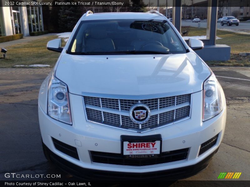 Platinum Ice Tricoat / Titanium/Ebony 2012 Cadillac SRX Luxury