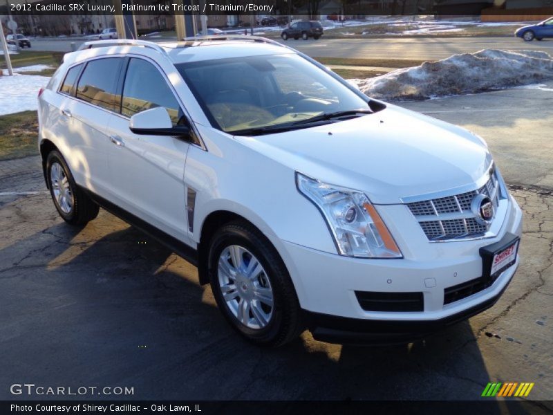 Platinum Ice Tricoat / Titanium/Ebony 2012 Cadillac SRX Luxury