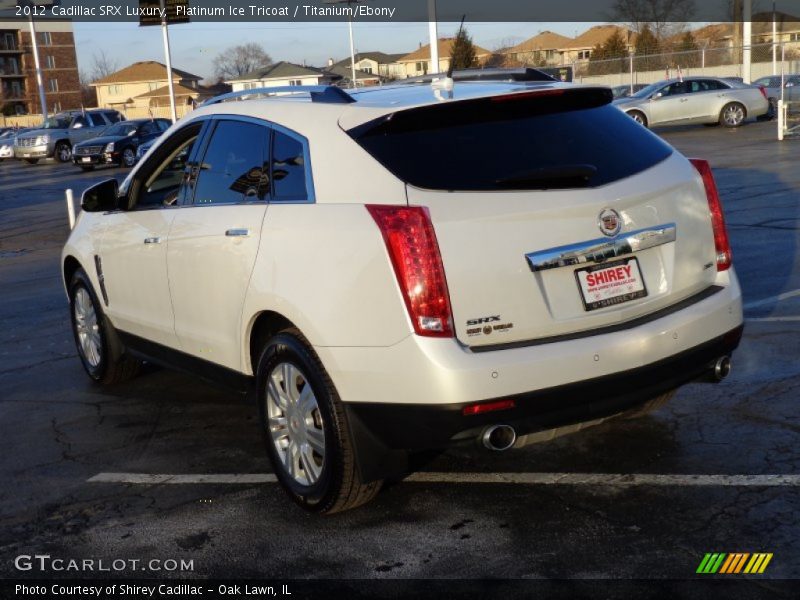 Platinum Ice Tricoat / Titanium/Ebony 2012 Cadillac SRX Luxury