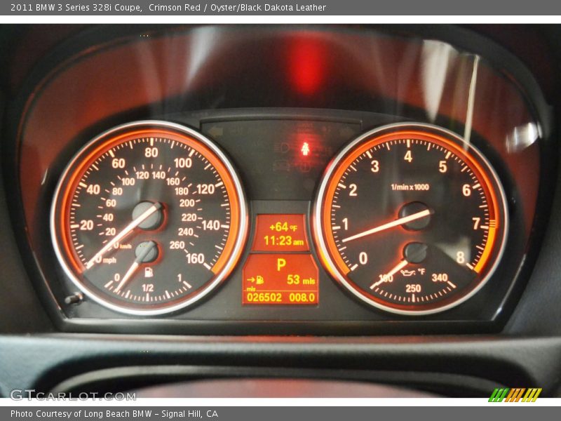 Crimson Red / Oyster/Black Dakota Leather 2011 BMW 3 Series 328i Coupe