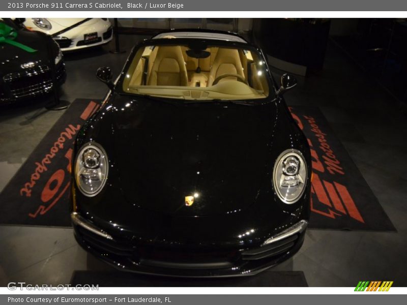 Black / Luxor Beige 2013 Porsche 911 Carrera S Cabriolet