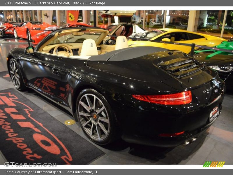 Black / Luxor Beige 2013 Porsche 911 Carrera S Cabriolet