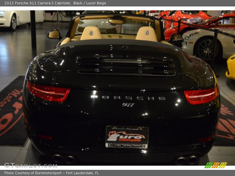 Black / Luxor Beige 2013 Porsche 911 Carrera S Cabriolet