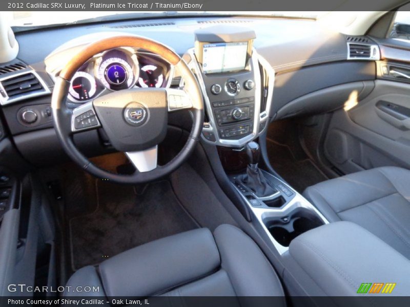 Platinum Ice Tricoat / Titanium/Ebony 2012 Cadillac SRX Luxury