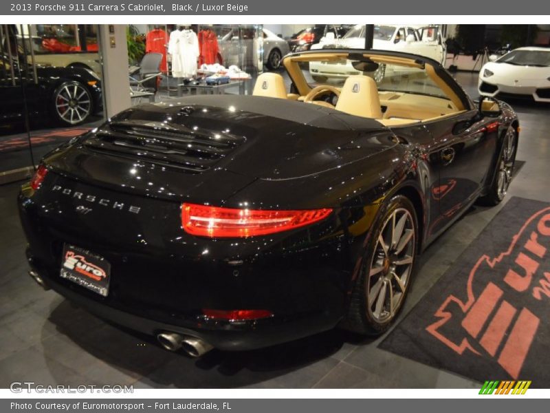 Black / Luxor Beige 2013 Porsche 911 Carrera S Cabriolet