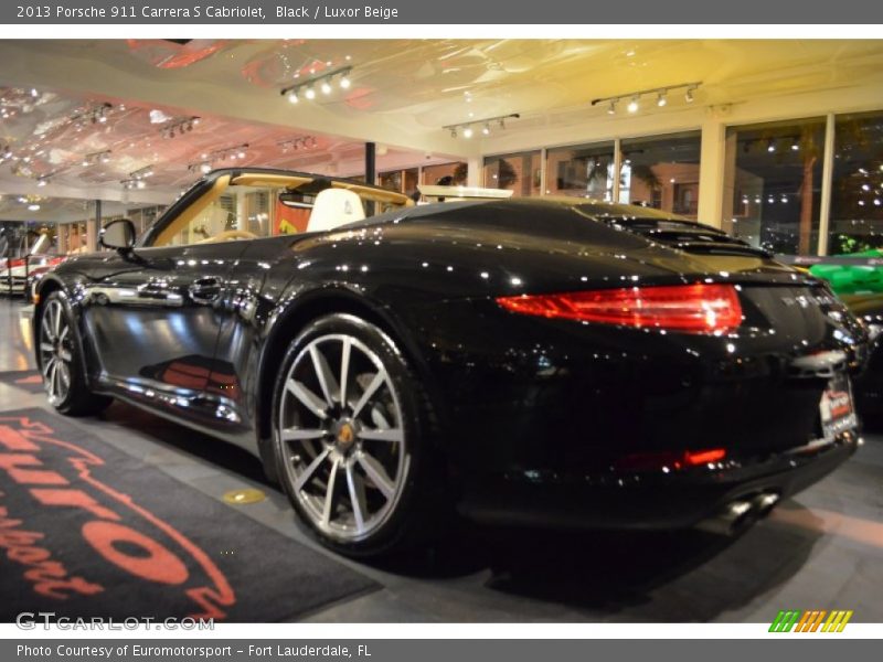 Black / Luxor Beige 2013 Porsche 911 Carrera S Cabriolet